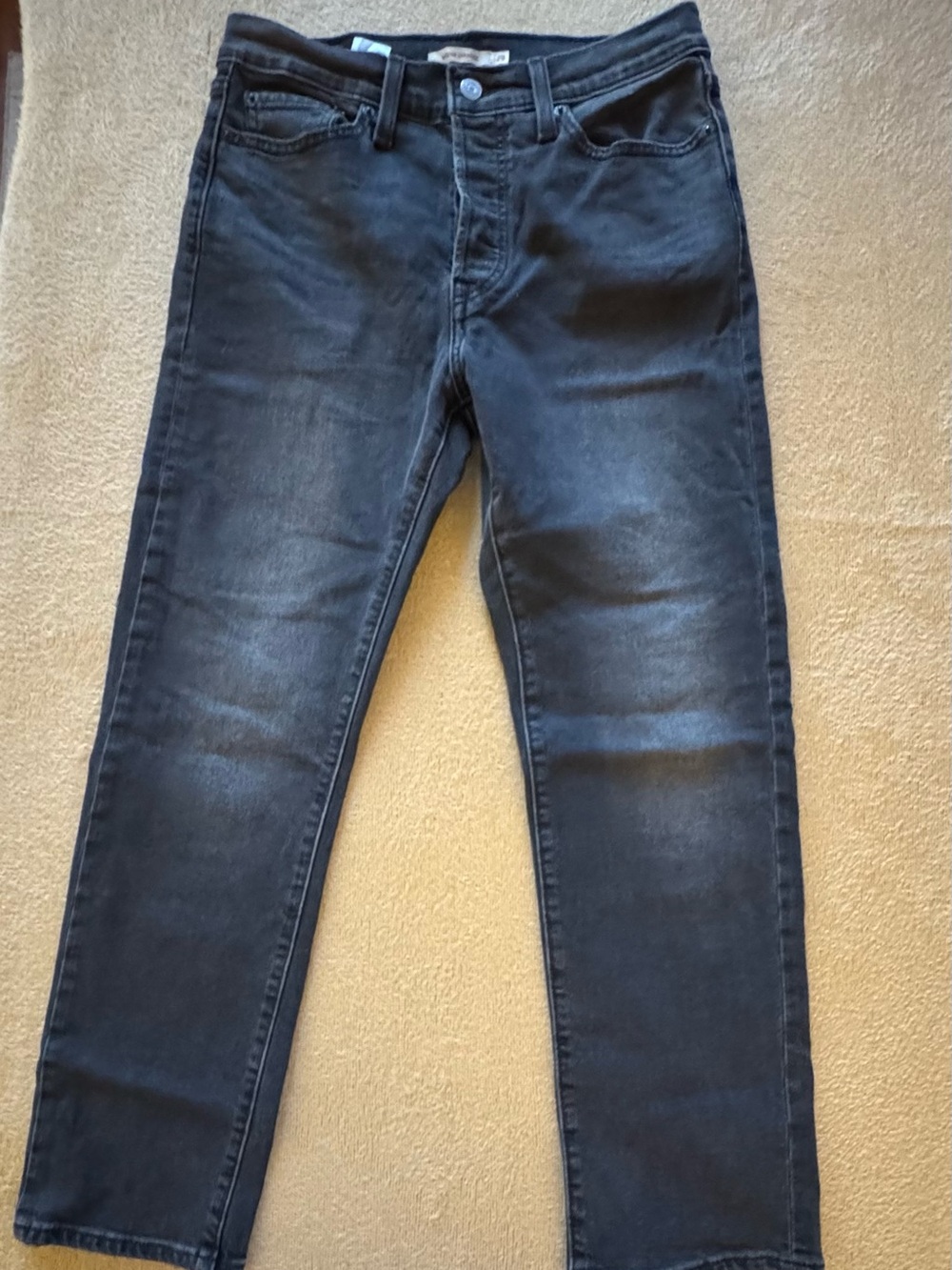 Levi's Women's Wedgie Straight Leg Jeans in Washed Black